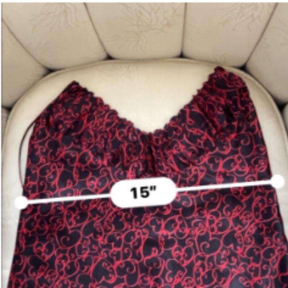 Backless BLK/RED Nightgown, M.  *P1033 - Picture 9 of 9